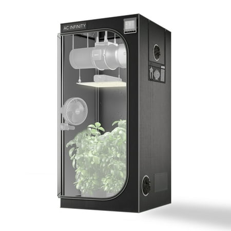 AC Infinity CLOUDLAB 722 Advance Grow Tent  24”x24”x72” Thickest 1 in. Poles  Highest Density 2000D Diamond Mylar Canvas  2x2 for Hydroponics Indoor Growing
