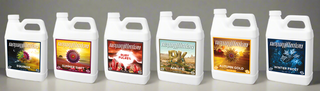New Millenium plant nutrient bottles in six formulas