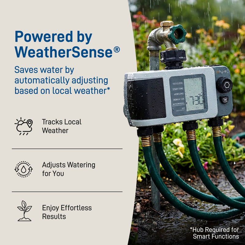 Load image into Gallery viewer, B-hyve XD 4-Outlet Bluetooth Hose Faucet Sprinkler Timer | 24634, additional product view 4
