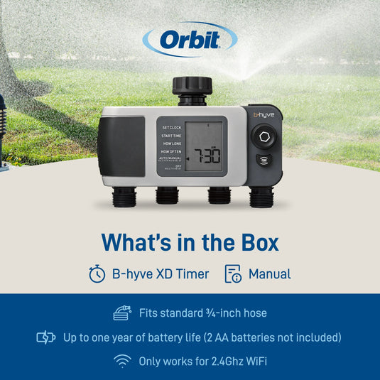 B-hyve XD 4-Outlet Bluetooth Hose Faucet Sprinkler Timer | 24634, additional product view 9