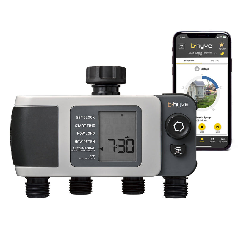 Load image into Gallery viewer, B-hyve XD 4-Outlet Bluetooth Hose Faucet Sprinkler Timer | 24634
