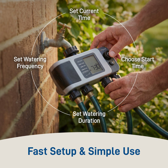 B-hyve XD 4-Outlet Bluetooth Hose Faucet Sprinkler Timer | 24634, additional product view 7