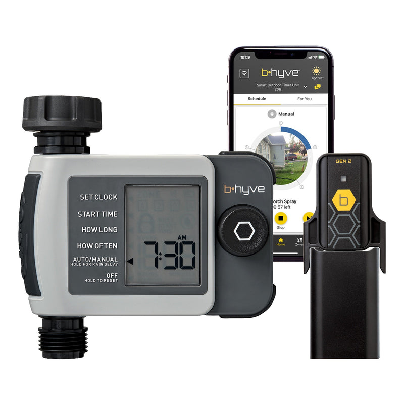 Load image into Gallery viewer, B-hyve XD 1-Outlet Smart Hose Faucet Sprinkler Timer with B-hyve Smart Gen 2 Hub | 24516
