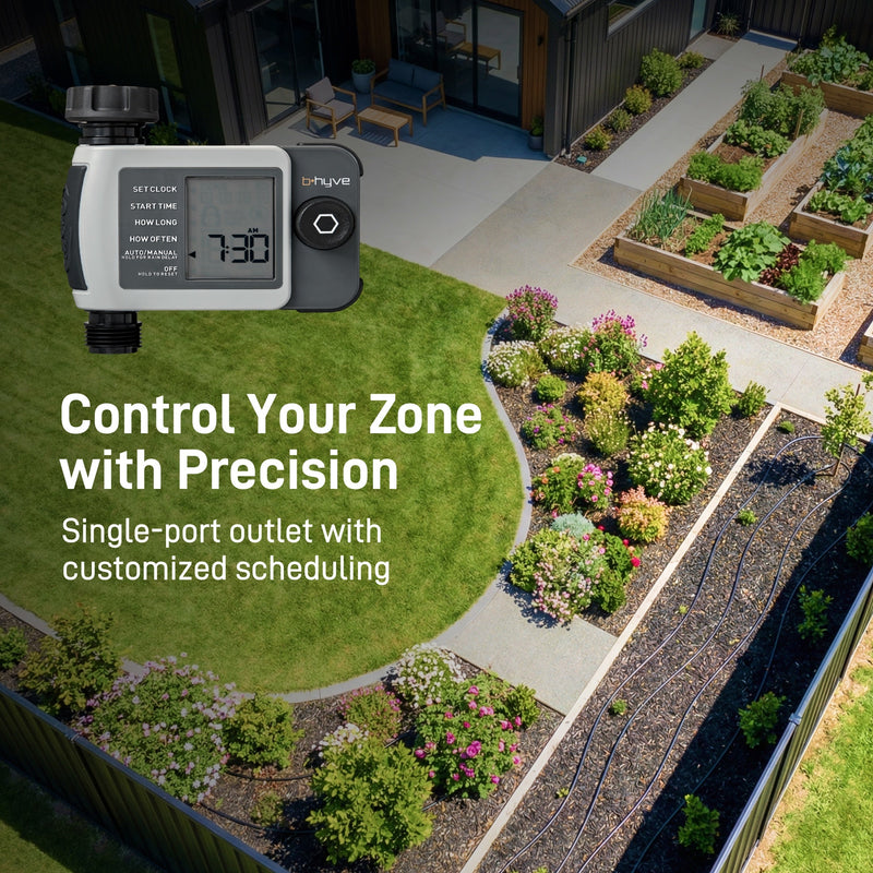 Load image into Gallery viewer, B-hyve XD 1-Outlet Smart Hose Faucet Sprinkler Timer with B-hyve Smart Gen 2 Hub | 24516, additional product view 3
