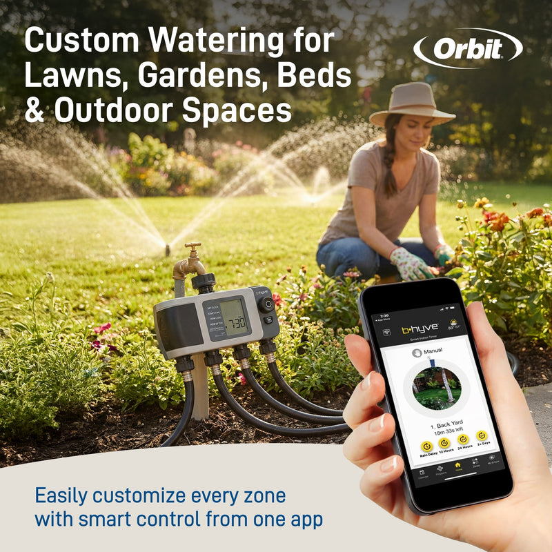 Load image into Gallery viewer, B-hyve XD 4-Outlet Bluetooth Hose Faucet Sprinkler Timer | 24634, additional product view 5
