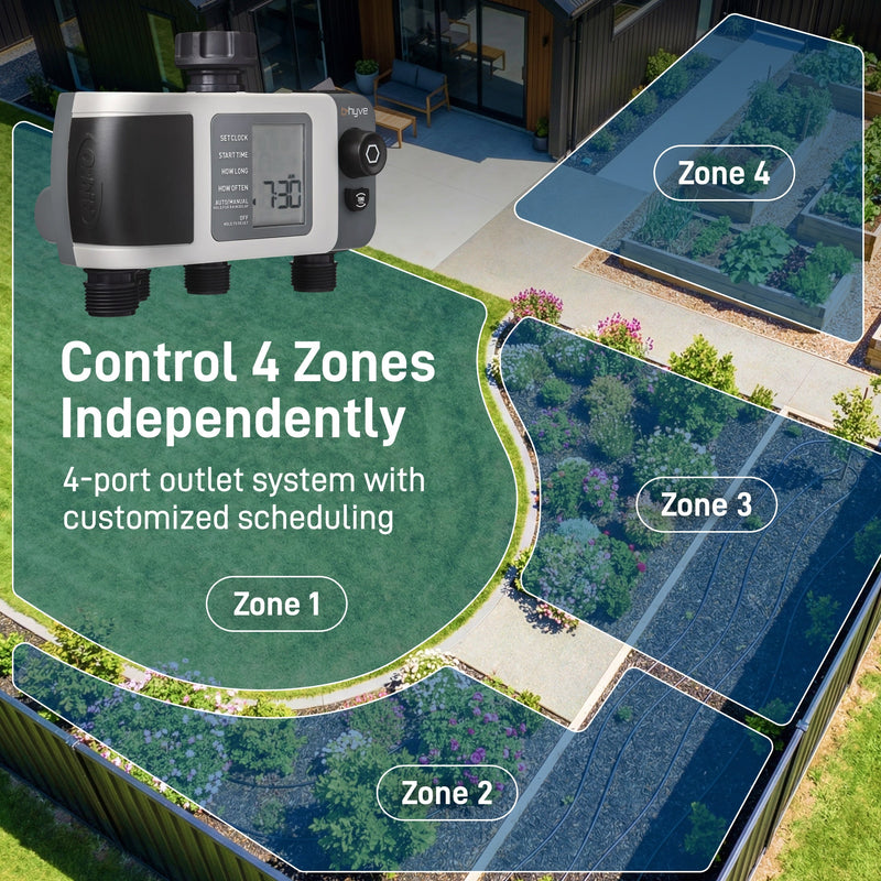Load image into Gallery viewer, B-hyve XD 4-Outlet Bluetooth Hose Faucet Sprinkler Timer | 24634, additional product view 3
