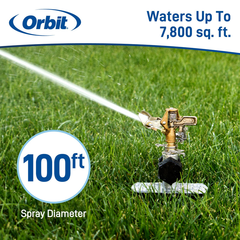 Load image into Gallery viewer, Brass Impact Sprinkler on Zinc Spike 56946
