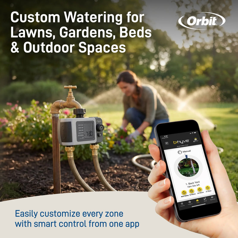 Load image into Gallery viewer, B-hyve XD 2-Outlet Bluetooth Hose Faucet Sprinkler Timer | 24632, additional product view 8
