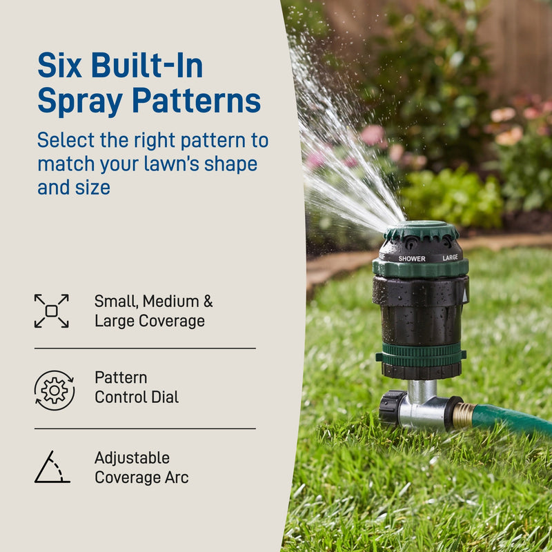 Load image into Gallery viewer, H2O-Six® Gear-Drive Sprinkler on Metal T Spike 58573
