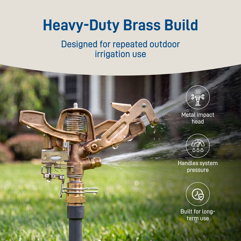 Load image into Gallery viewer, 3/4 in. MPT Brass Impact Sprinkler Head | 55016
