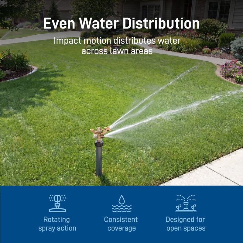 Load image into Gallery viewer, 3/4 in. MPT Brass Impact Sprinkler Head | 55016
