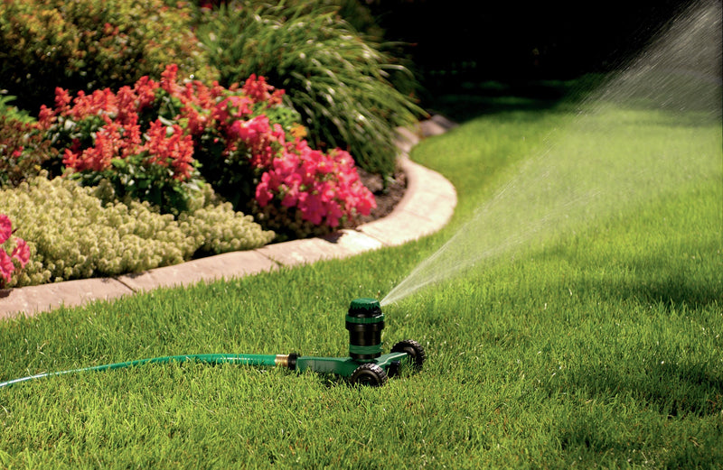 Load image into Gallery viewer, H2O-Six® Gear-Drive Sprinkler on Plastic Wheel Base 58572

