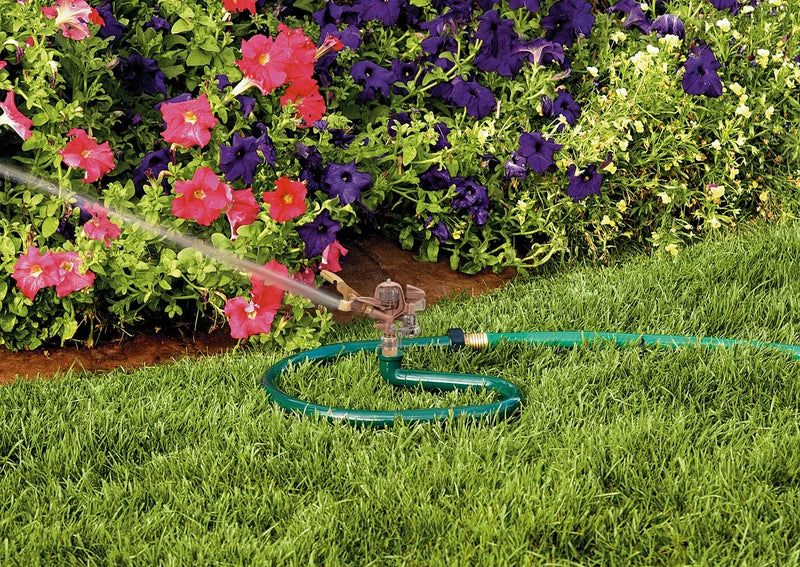 Load image into Gallery viewer, 3/4-in. Brass Impact Sprinkler on Metal Ring Base 58643
