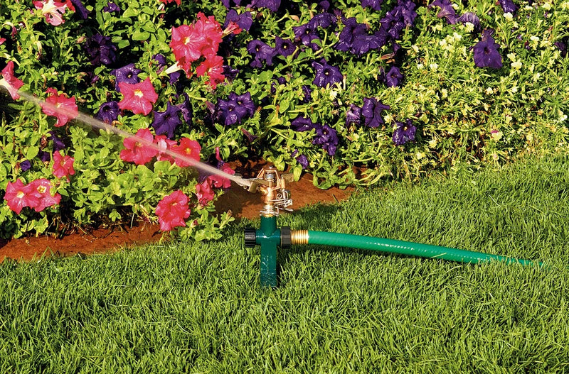 Load image into Gallery viewer, 1/2" Brass Impact Sprinkler on Step Spike | 58214N
