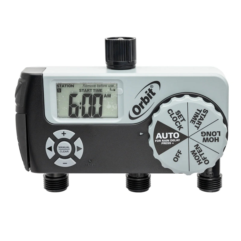Load image into Gallery viewer, 3 Outlet (1 Manual/2 Digital) Hose Faucet Timer | 56233D
