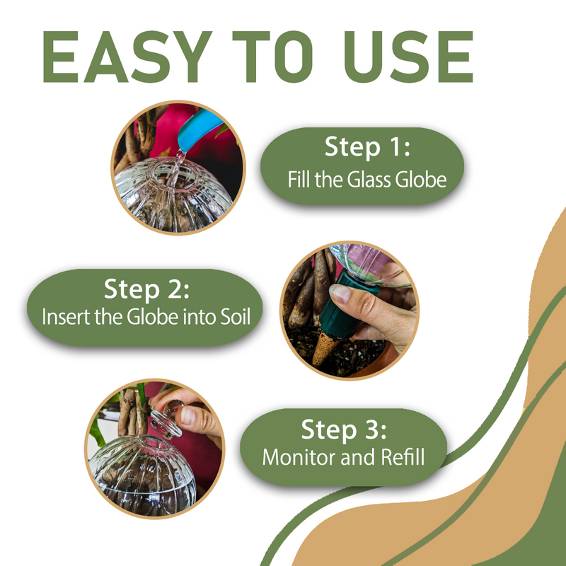 Load image into Gallery viewer, Glass Globe with Blumat Bottle Adapter
