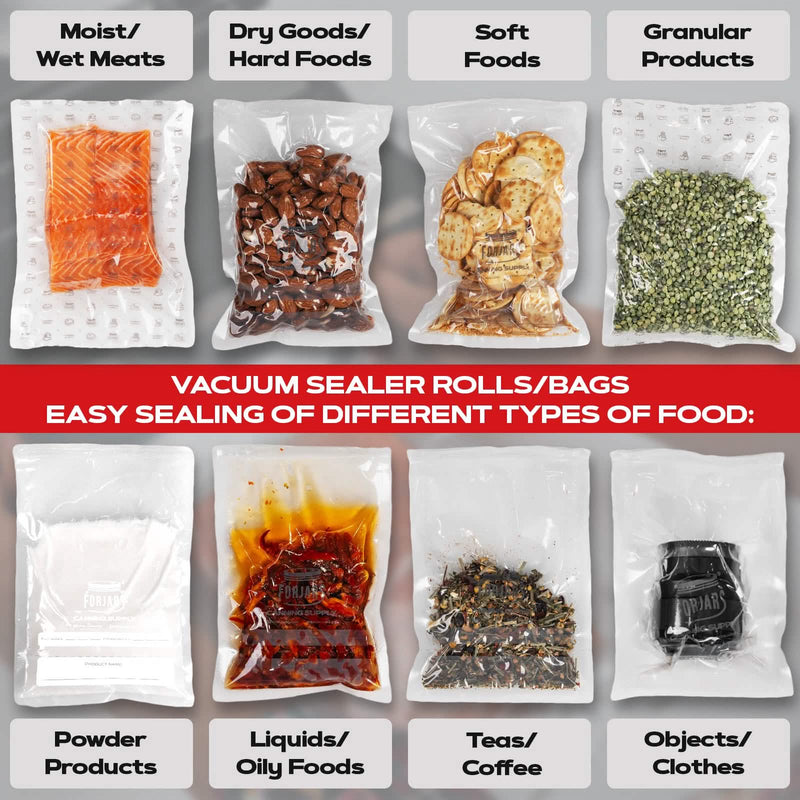 Load image into Gallery viewer, 200 Count 11x16 Vacuum Sealer Bags - Textured on Both Sides, 7.5 Mil Thickness
