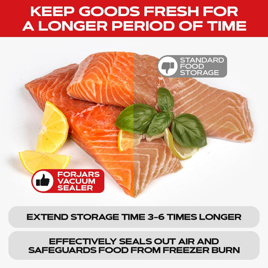 200 Count 8x12 Vacuum Sealer Bags - Textured on Both Sides, 7.5 Mil Thickness