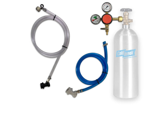 Coldbreak 1-tap CO2 ball-lock dispensing kit for a Cornelius keg.