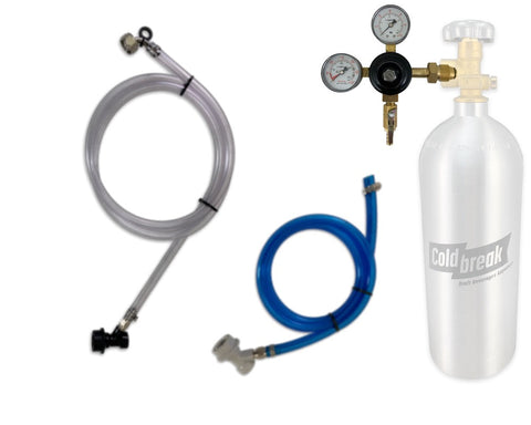Coldbreak 1-tap nitrogen ball-lock dispensing kit for a Cornelius keg.
