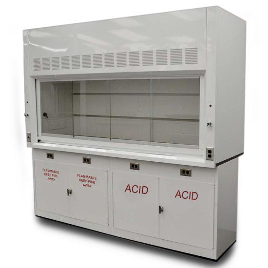 Load image into Gallery viewer, Fisher American 8′  Fume Hood w/ Acid Storage Cabinets
