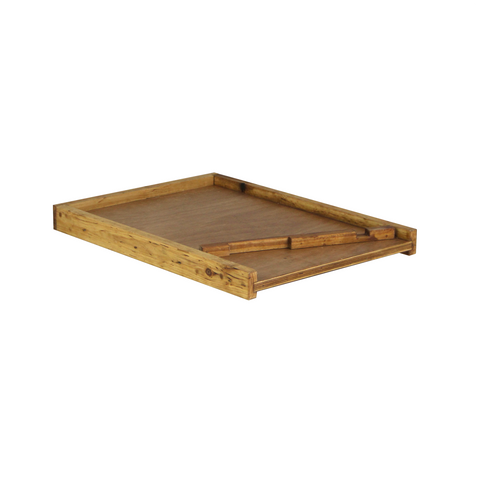 Hoover Hives 8-frame wax-coated solid bottom board, front