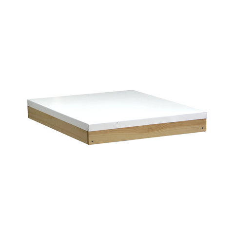 10-frame Amish-made telescoping top cover, white aluminum, front