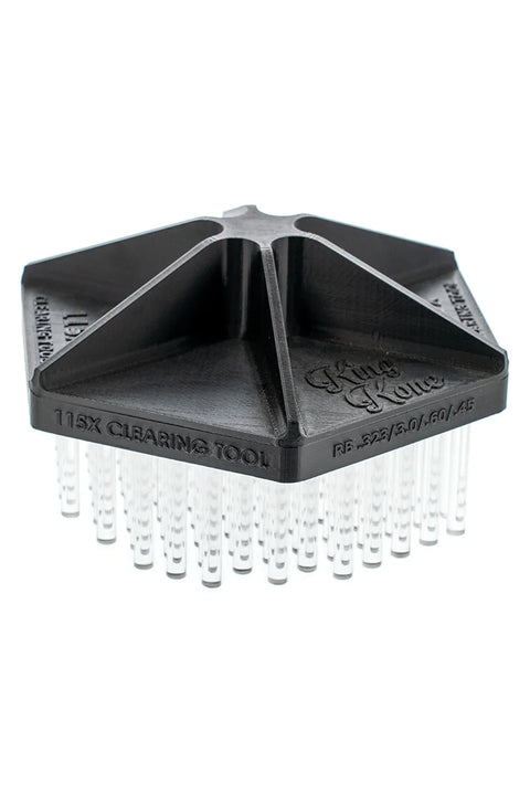 Clearing tool for tube metering tray
