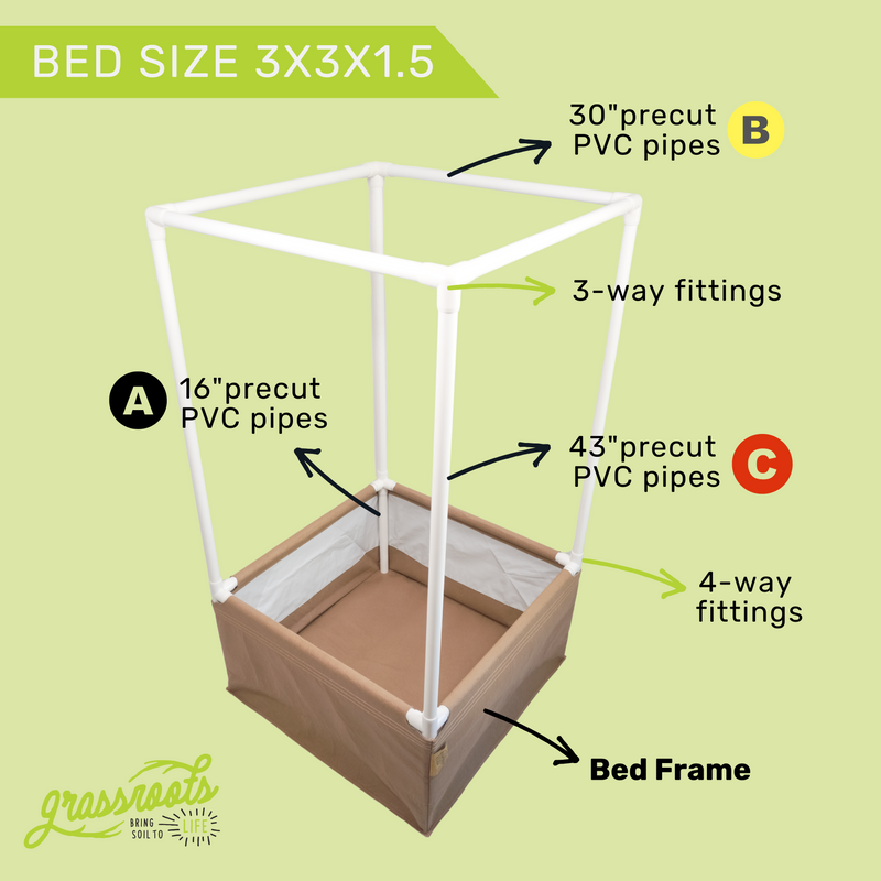 Load image into Gallery viewer, Complete Kit Living Soil Fabric Bed
