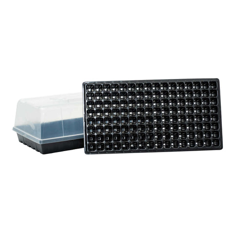 Seed Starter Kit - 128 Cell, 1020 Trays, Humidity Domes from Bootstrap Farmer at GrowTime Garden Supply