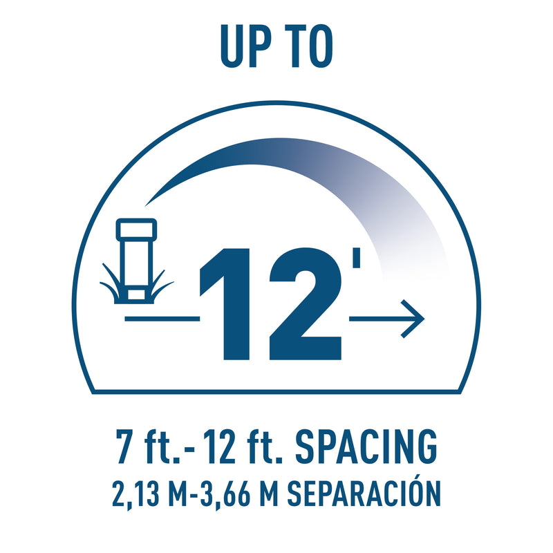 Load image into Gallery viewer, 12-ft. Adjustable Pattern Spray Sprinkler Nozzle 53583
