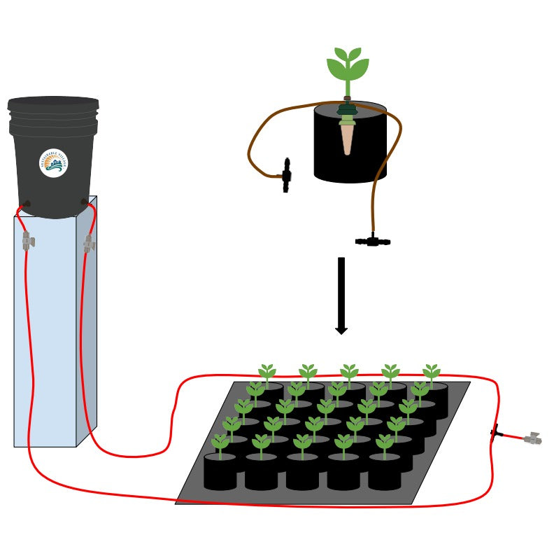 Load image into Gallery viewer, Preset Blumat Grow Tent Irrigation Kit
