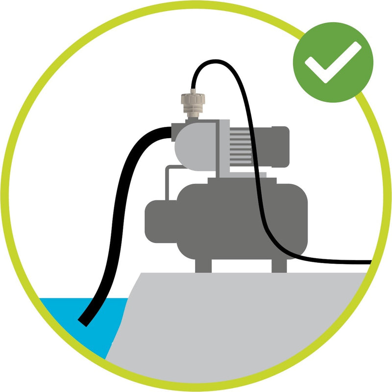 Load image into Gallery viewer, Diagram showing Blumat pressure reducer connected to a reservoir pump
