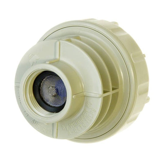 Blumat pressure reducer showing threaded inlet and sealing gasket