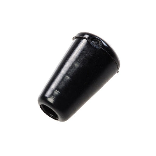 Black Blumat dripper end cap shown against a white background