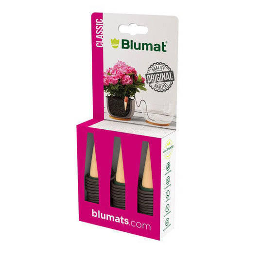 Blumat Classic three-pack retail package shown at an angle