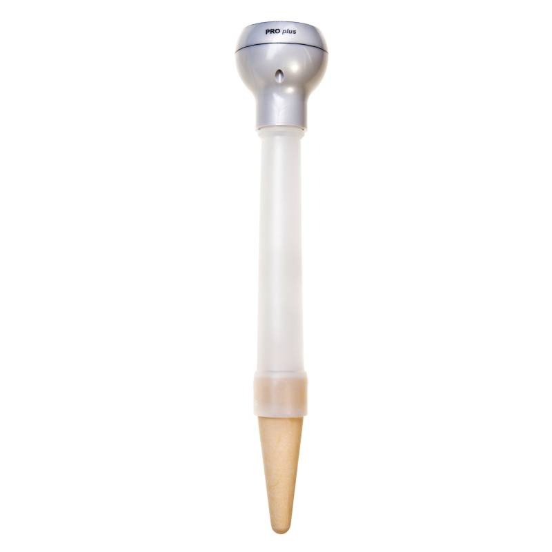 Load image into Gallery viewer, Blumat Digital moisture meter with round display and long soil probe
