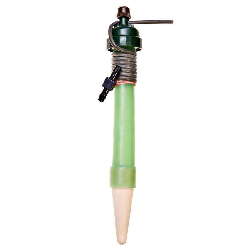 Load image into Gallery viewer, Long Tropf-Blumat Maxi watering sensor with green body and tubing
