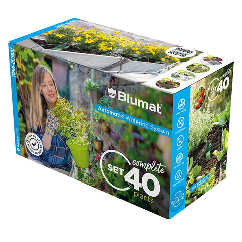 Tropf-Blumat Set 40 automatic watering kit in illustrated retail box