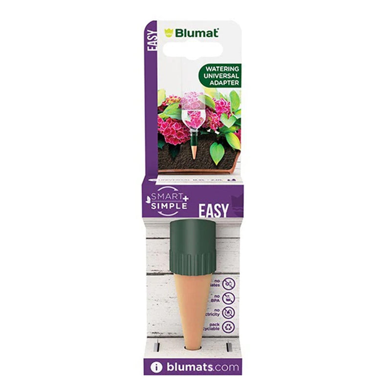 Load image into Gallery viewer, Single Blumat Easy bottle adapter watering spike in purple retail packaging
