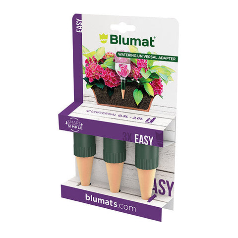 Blumat Easy three-pack retail package shown at an angle