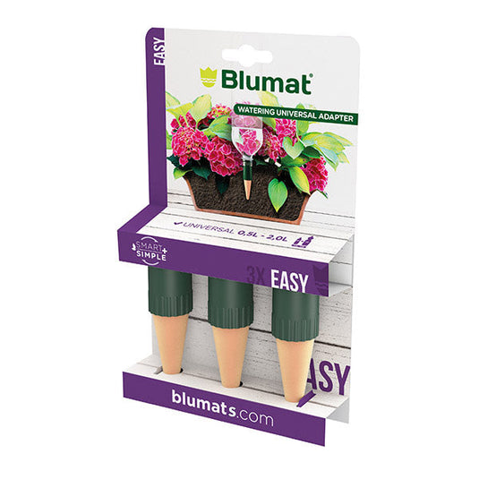 Blumat Easy three-pack retail package shown at an angle