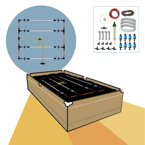 Blumat irrigation kit for raised beds