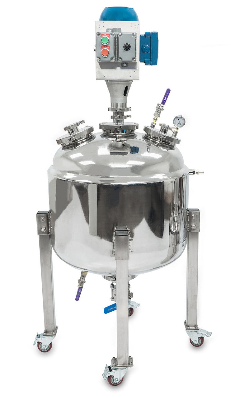 Load image into Gallery viewer, Jacketed Reactor with Motor and Collection Vessel
