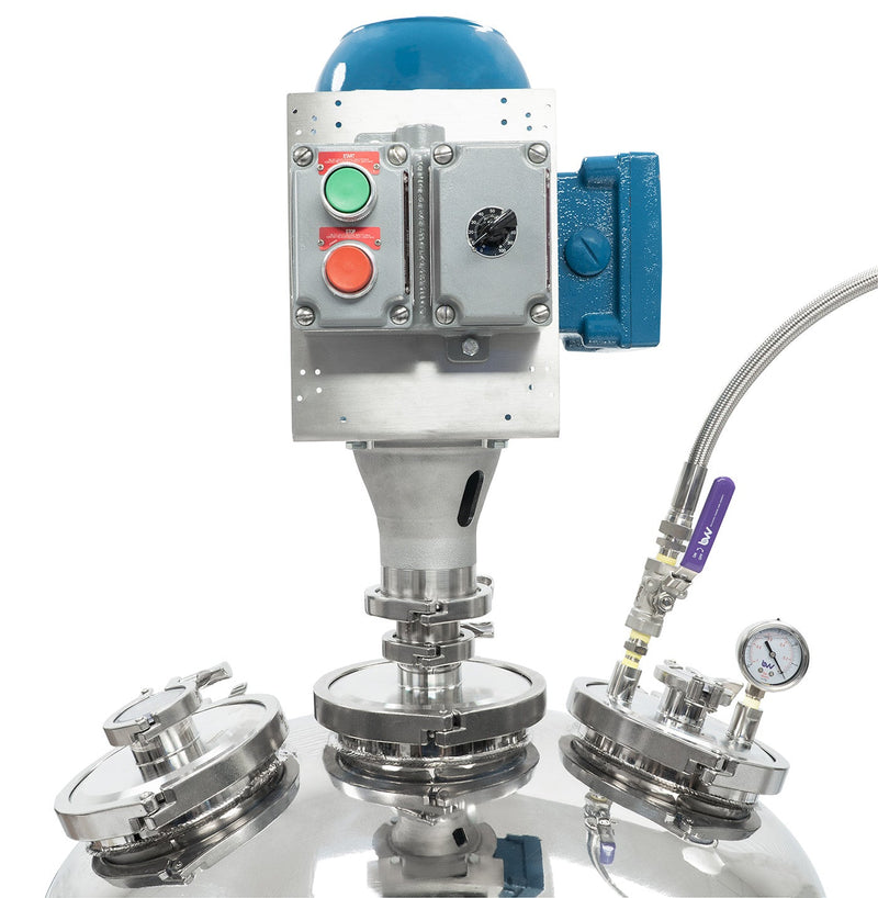 Load image into Gallery viewer, Jacketed Reactor with Motor and Collection Vessel
