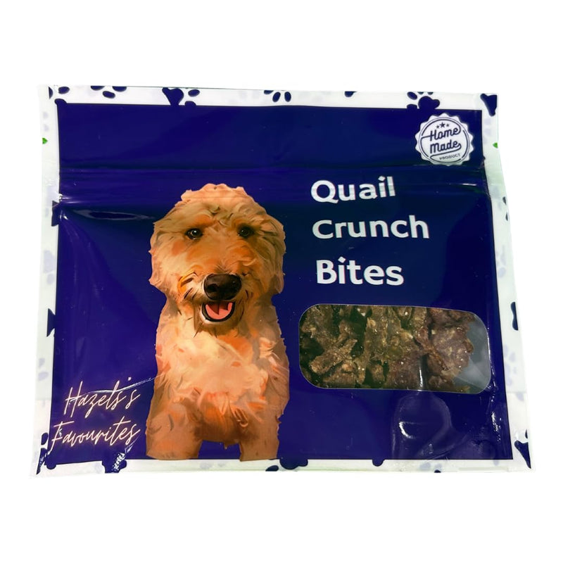 Load image into Gallery viewer, Quail Crunch Bites Dog Treats — Dehydrated Quail Meat &amp; Shells
