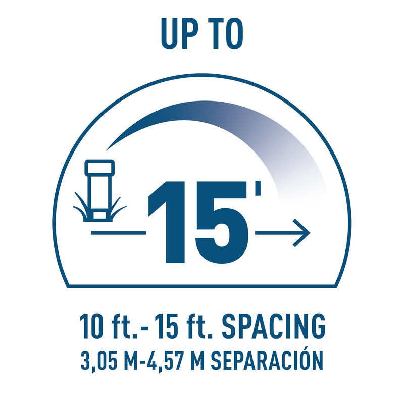 Load image into Gallery viewer, 15-ft. Adjustable Pattern Spray Sprinkler Nozzle 10-pack 53079

