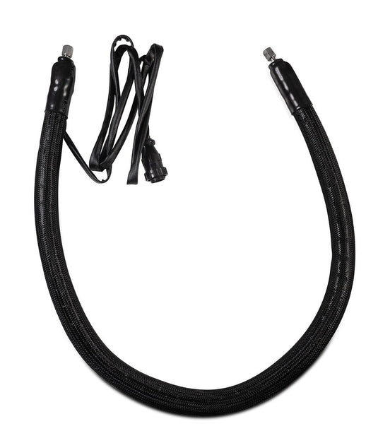 High Pressure Heated Stainless Steel Hose, 4FT JIC Fittings, up to 450°F
