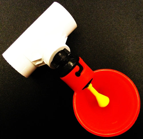 Load image into Gallery viewer, Automatic poultry chicken drinker cup &amp; 1/2" PVC Tee
