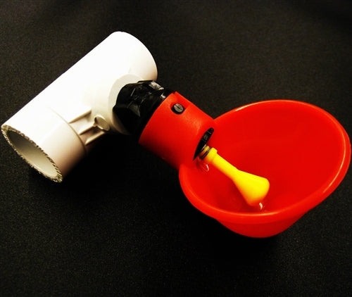 Load image into Gallery viewer, Automatic poultry chicken drinker cup &amp; 1/2" PVC Tee
